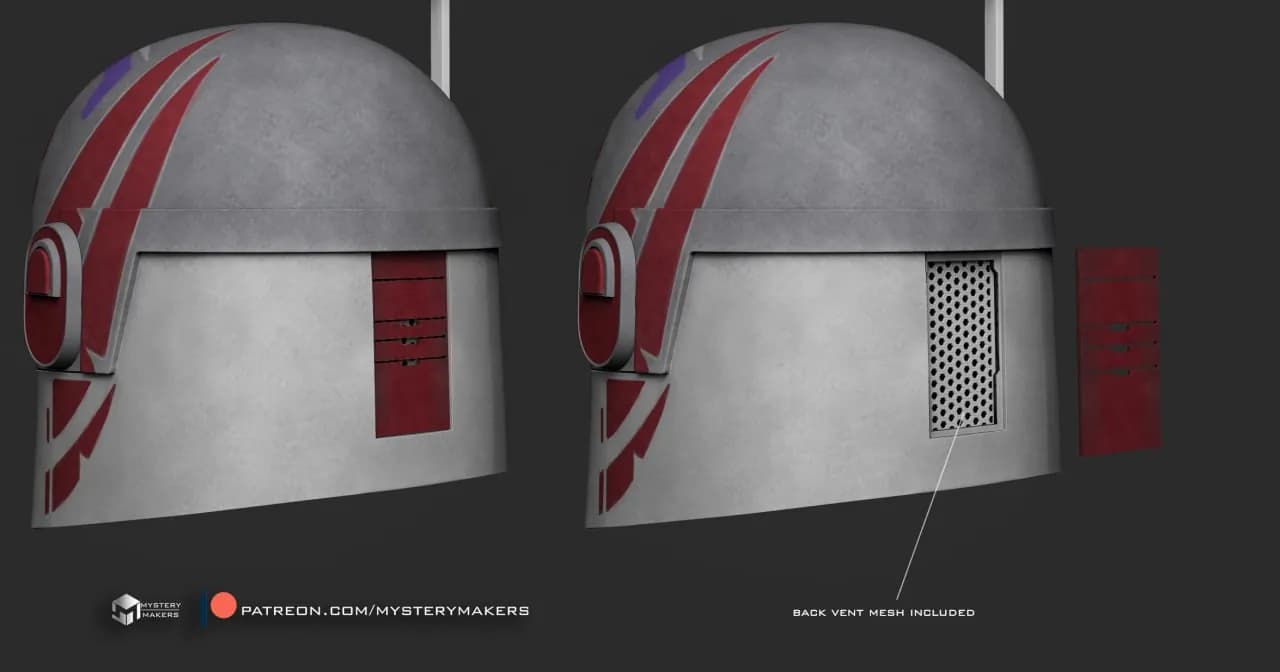 STL - Casco de Sabine Wren render 5