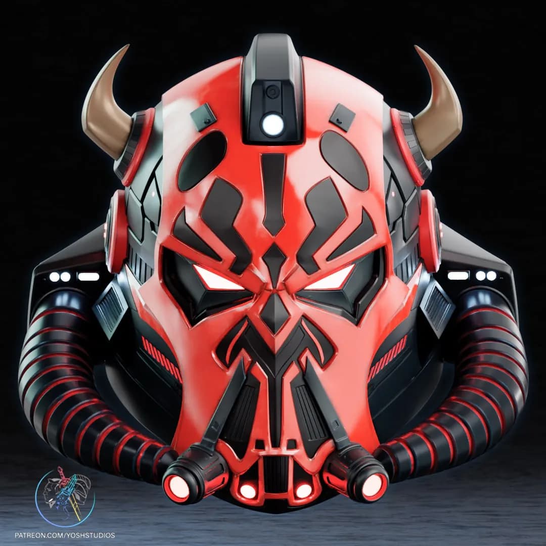 STL - Casco de Samurai de Darth Maul