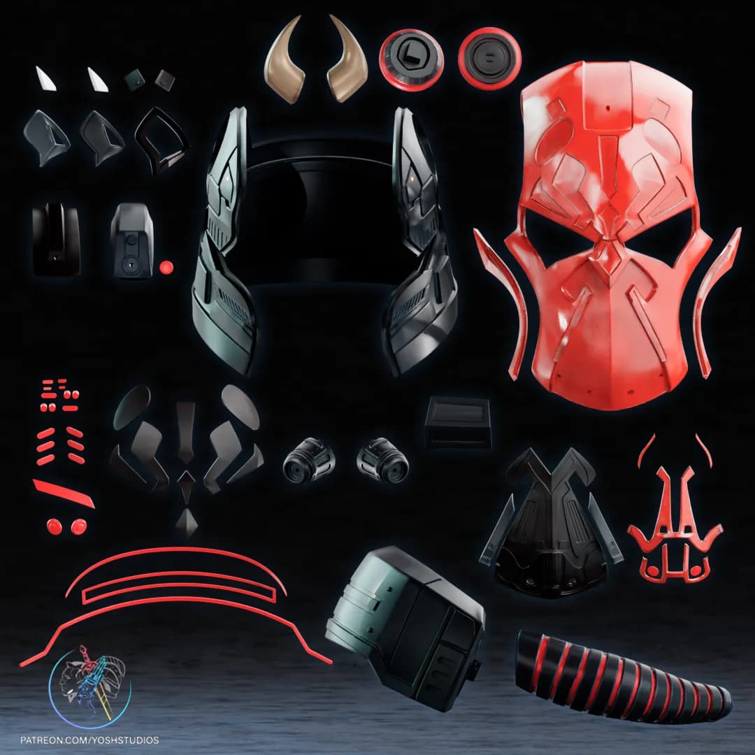 STL - Casco de Samurai de Darth Maul