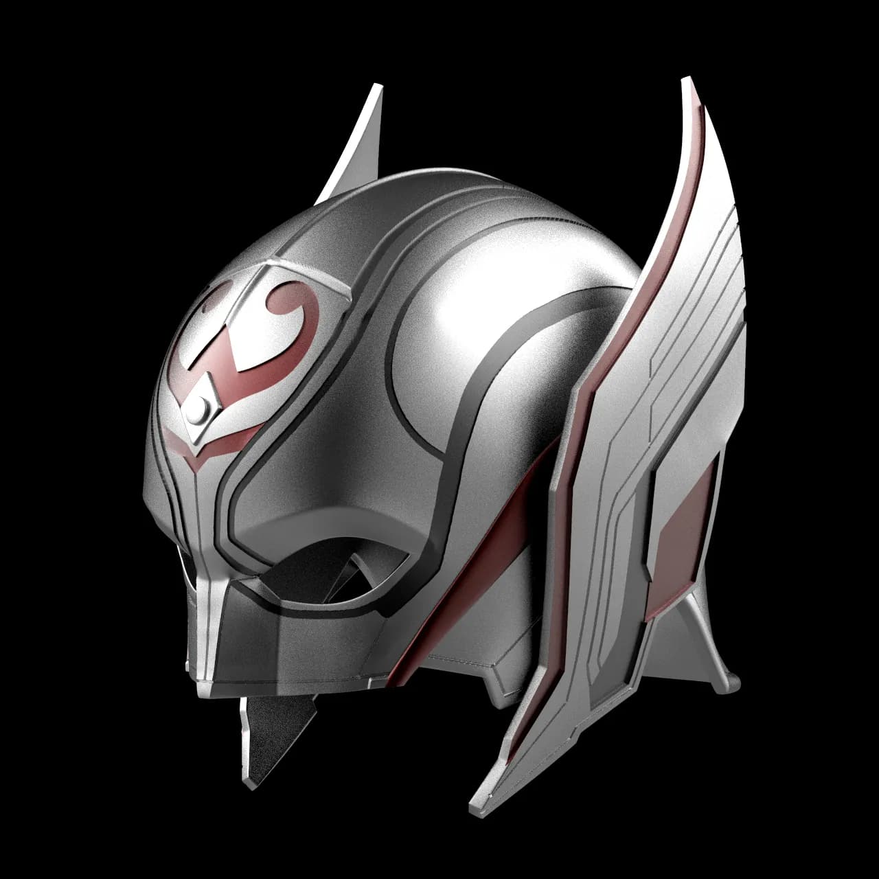 STL - Casco de Thor estilo Lady render 4