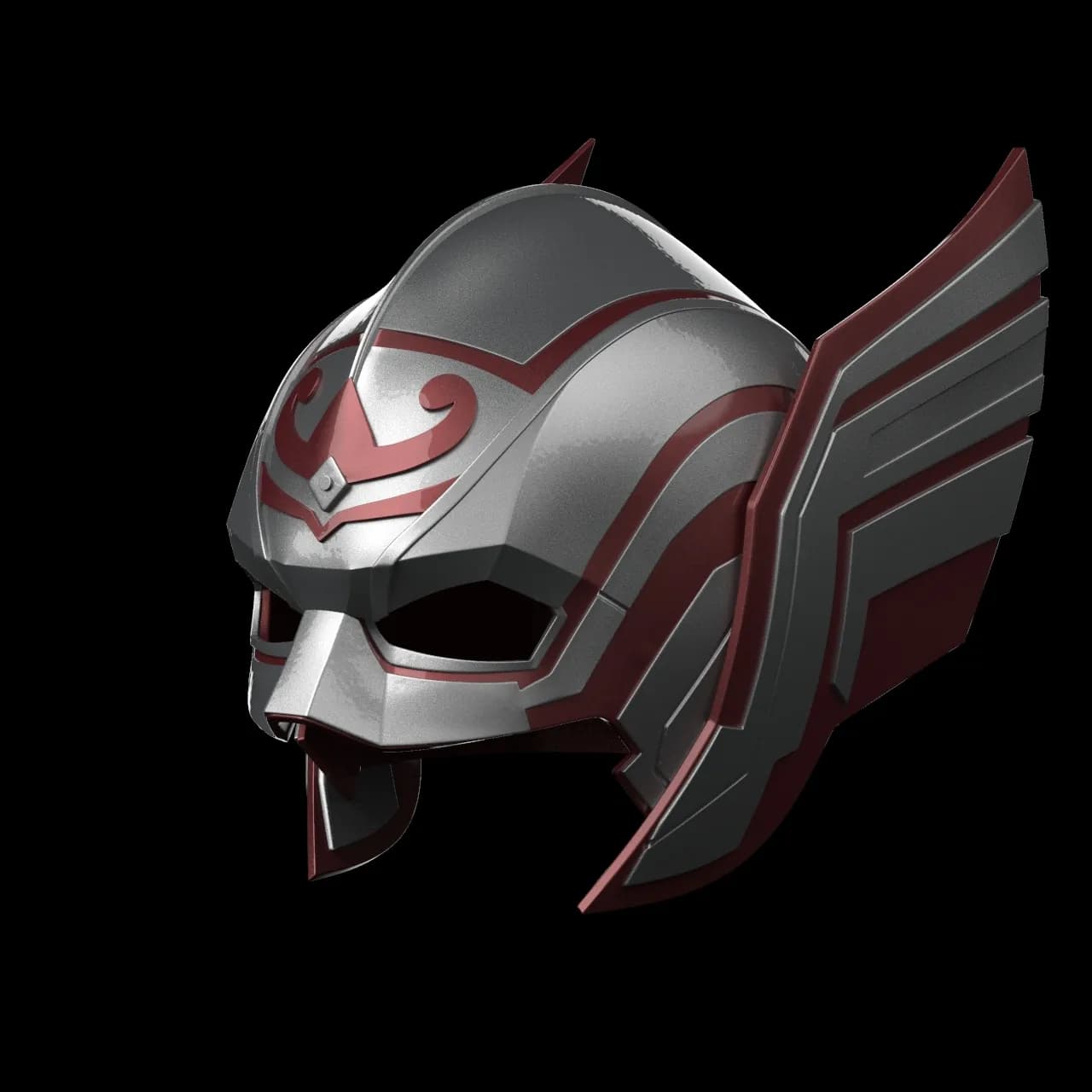 STL - Casco de Thor Estilo Lady 3 render 2