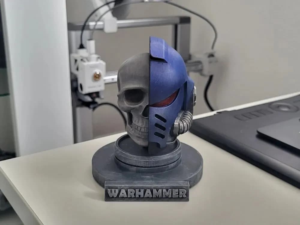 STL - Casco de Warhammer con calavera