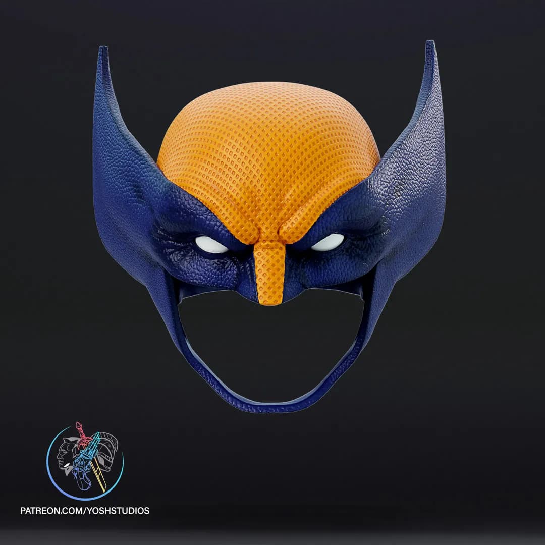 STL - Casco de Wolverine Estilo Cómic render 3