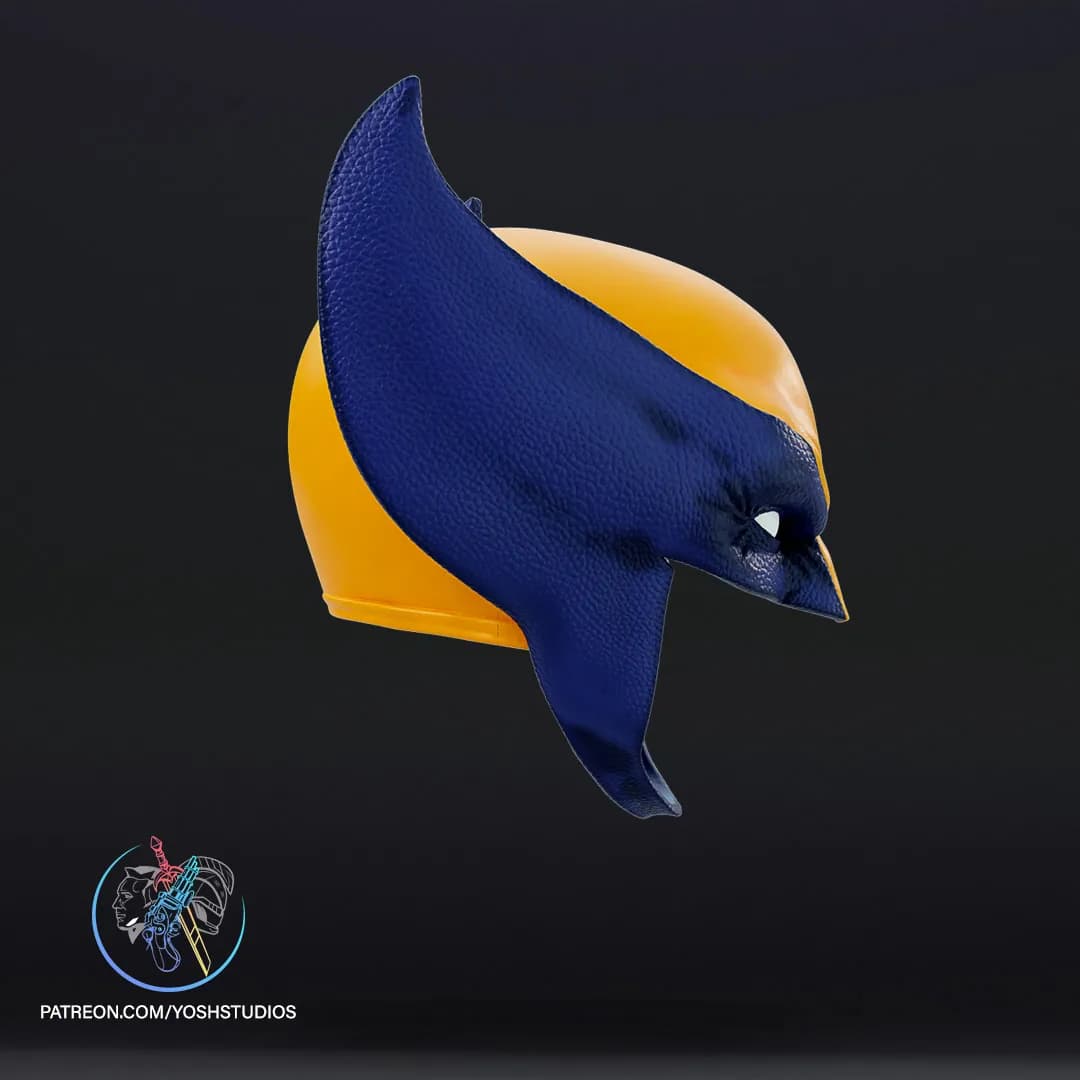 STL - Casco de Wolverine Estilo Cómic render 5