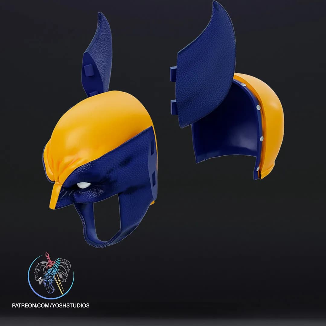 STL - Casco de Wolverine Estilo Cómic