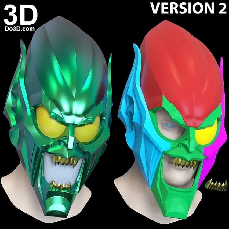 STL - Casco del Duende Verde 2