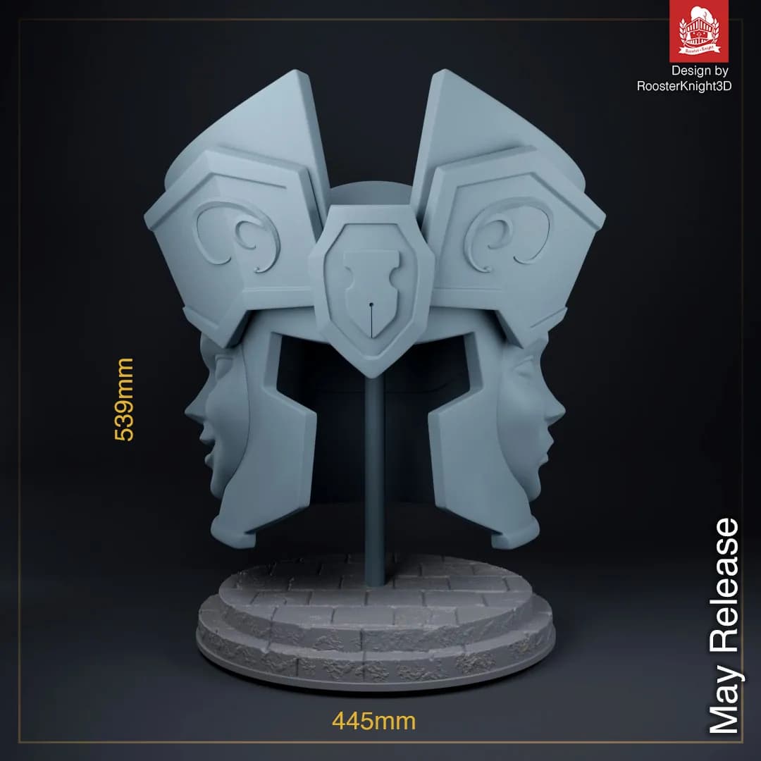 STL - Casco Gemini render 3
