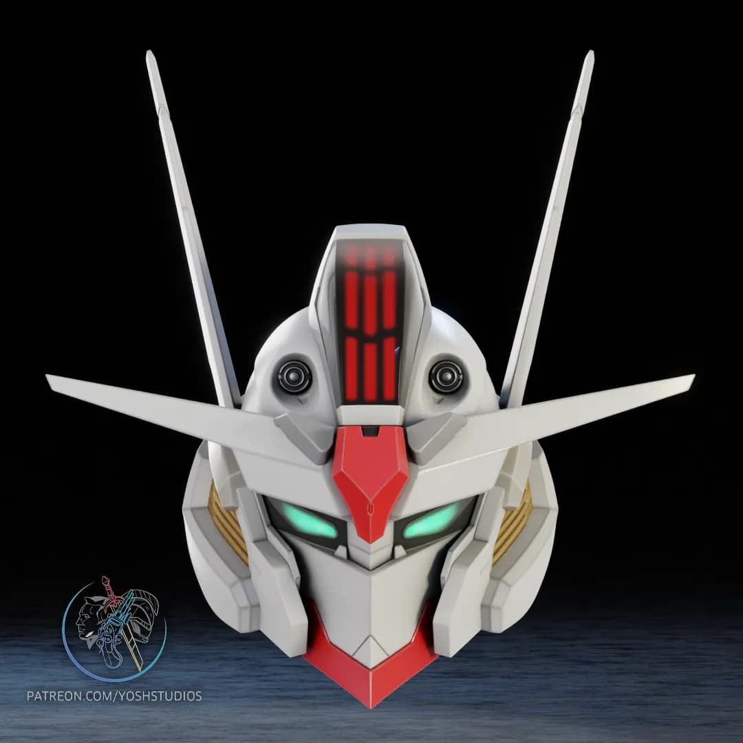 STL - Casco Gundam COD 2 render 2
