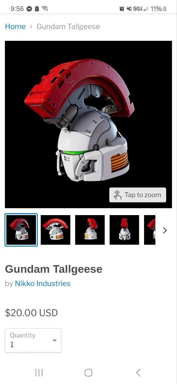 STL - Casco Gundam Tallgeese