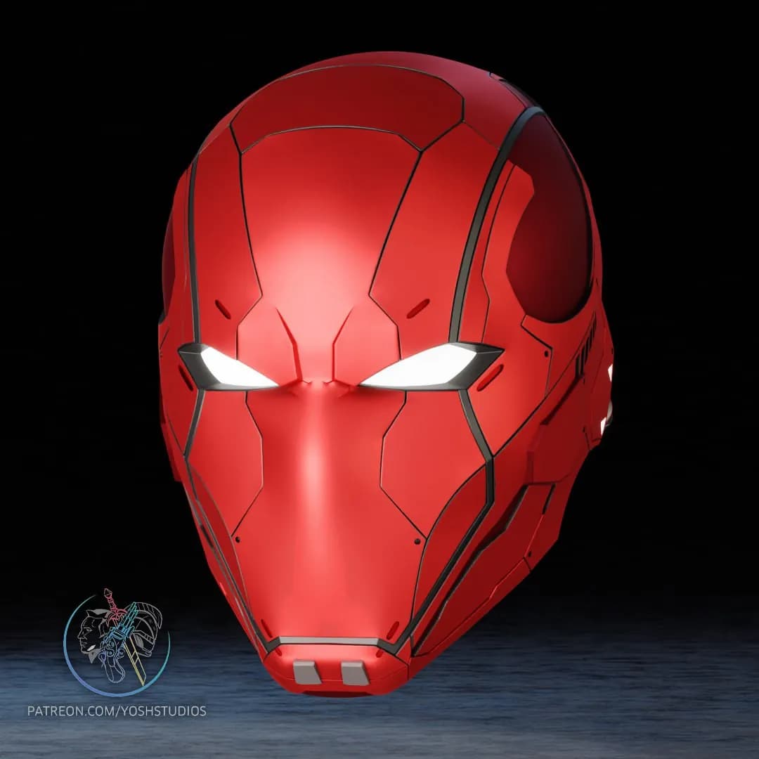 STL - Casco Mecha Capucha Roja