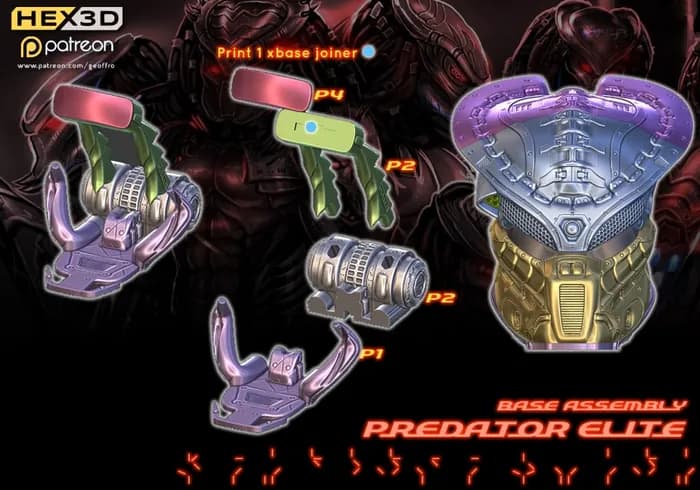 STL - Casco Predator Elite