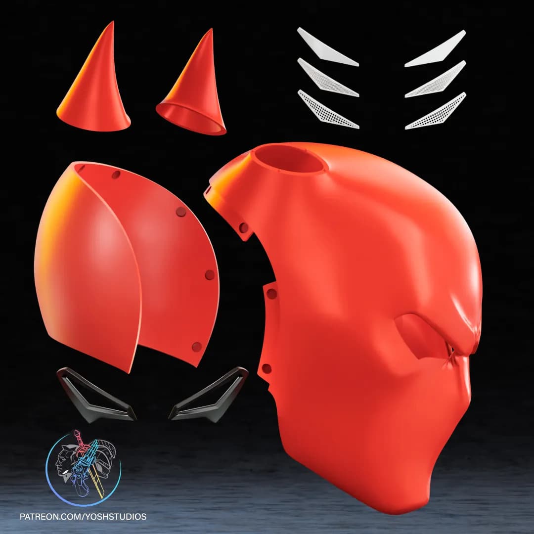 STL - Casco Superbat render 5