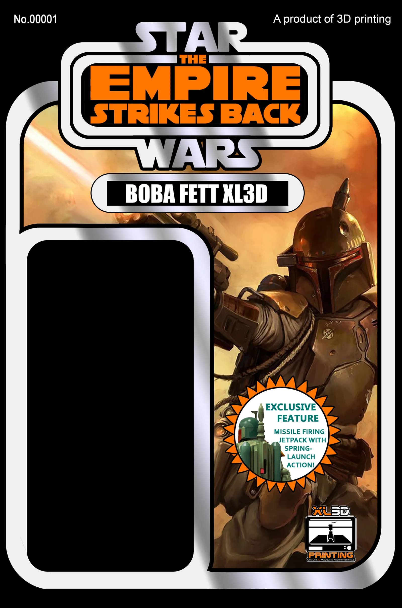 STL - Casco y propulsores de Boba Fett render 4