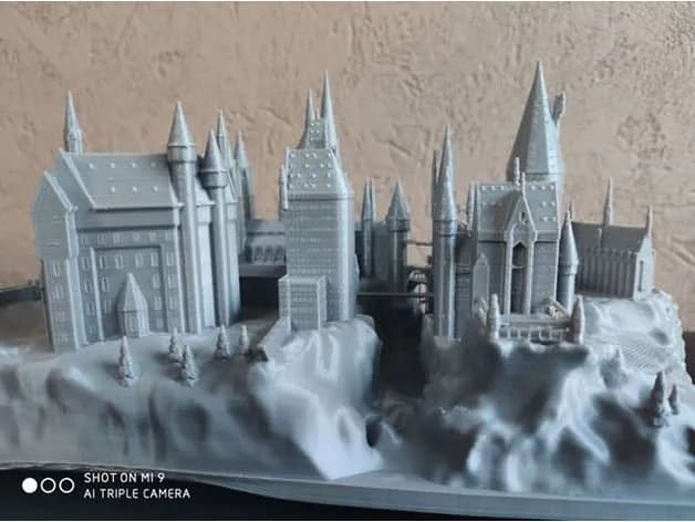 STL - Castillo de Hogwarts 3 render 2