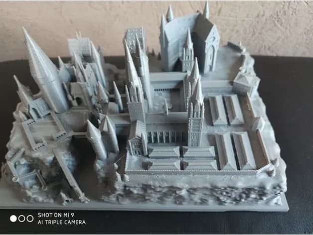 STL - Castillo de Hogwarts 3 render 4