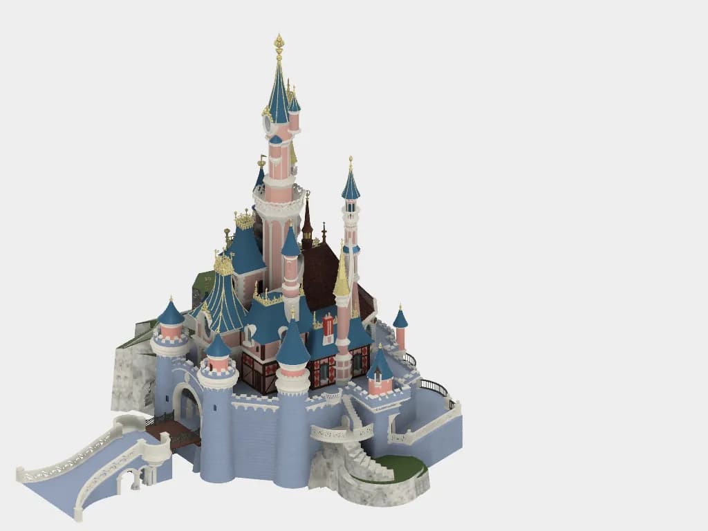 STL - Castillo Disneyland Paris