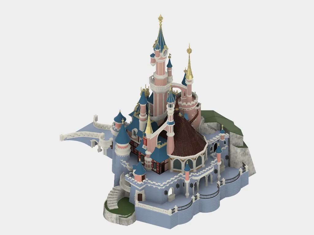 STL - Castillo Disneyland Paris