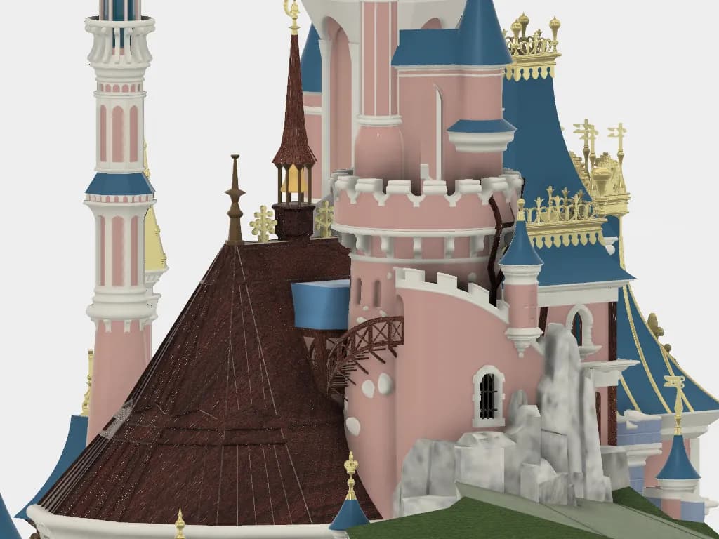 STL - Castillo Disneyland Paris