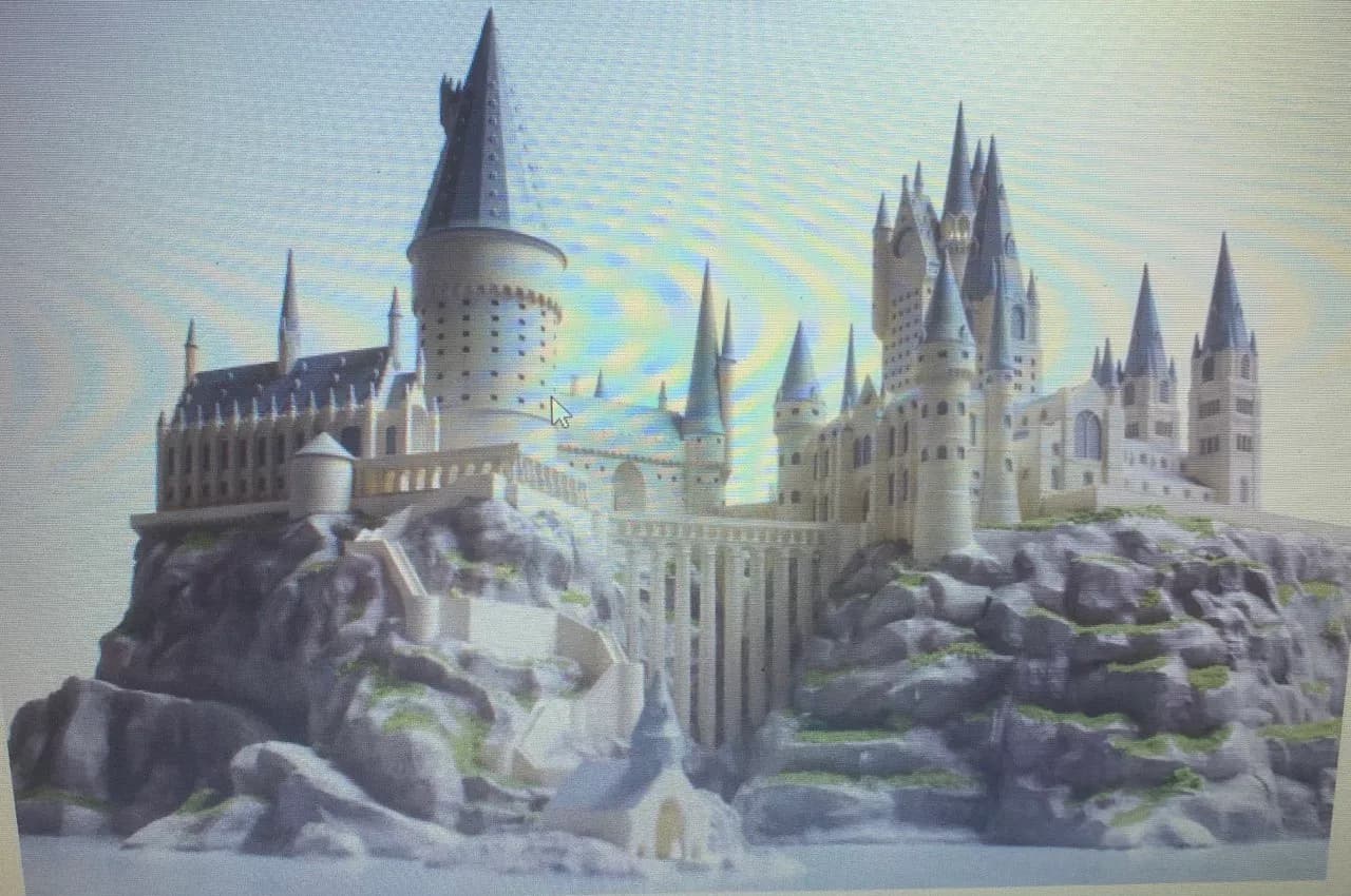 STL - Castillo Hogwarts 2 render 2
