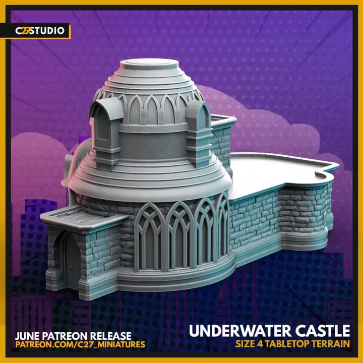 STL - Castillo Submarino render 3