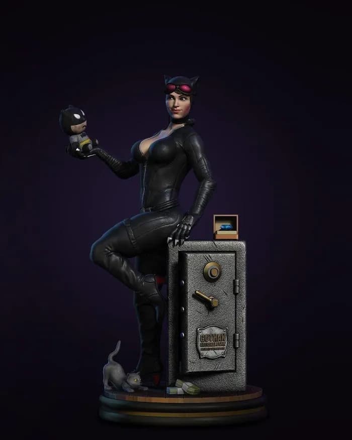 STL - catwoman washed