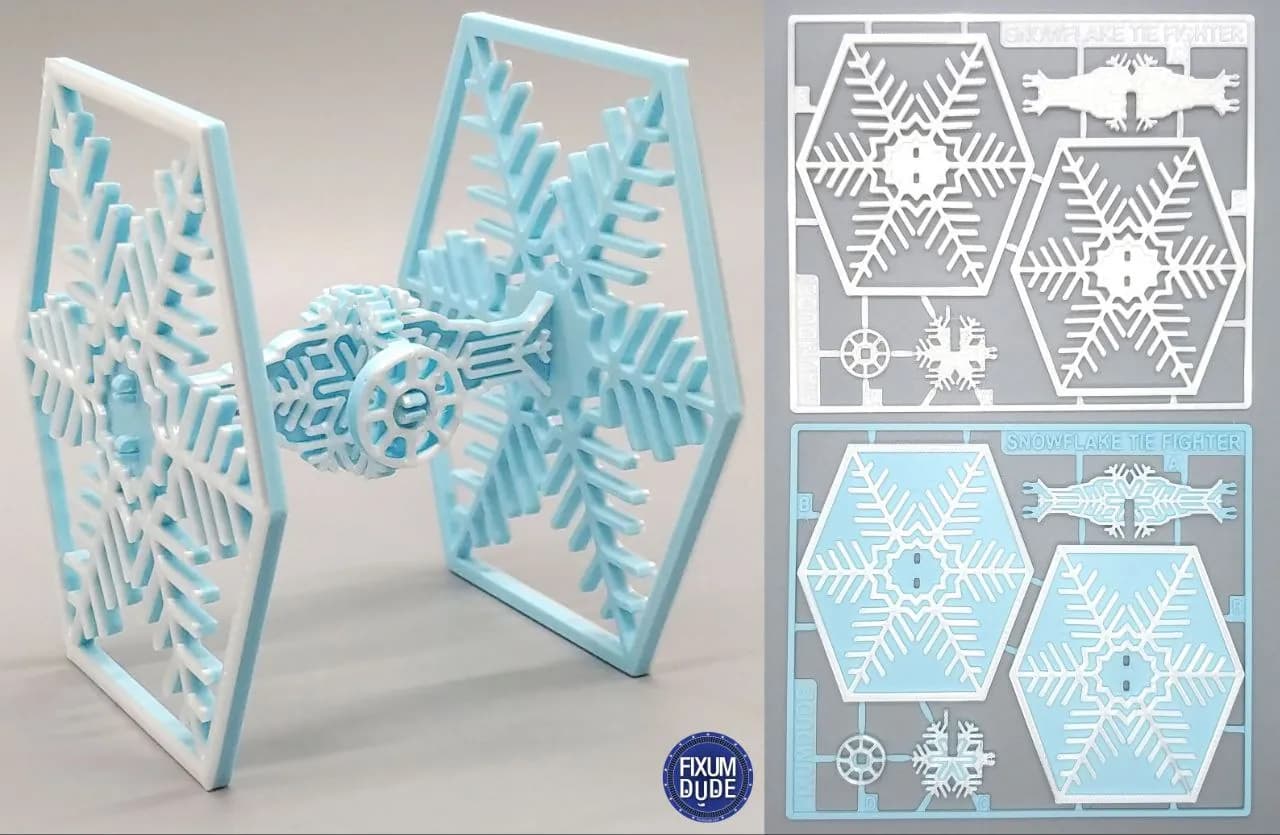 STL - Caza estelar copo de nieve