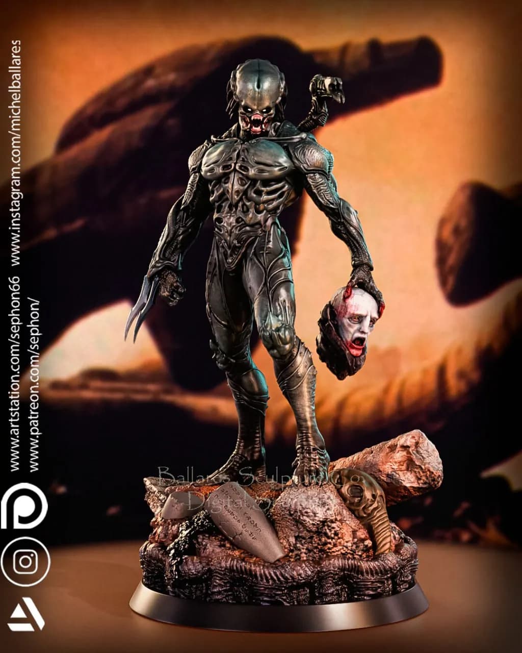 STL - Cazador de Ingeniero Ancestral render 3