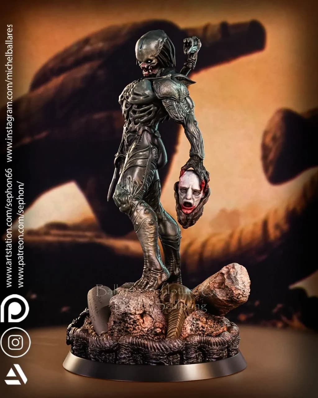 STL - Cazador de Ingeniero Ancestral render 4