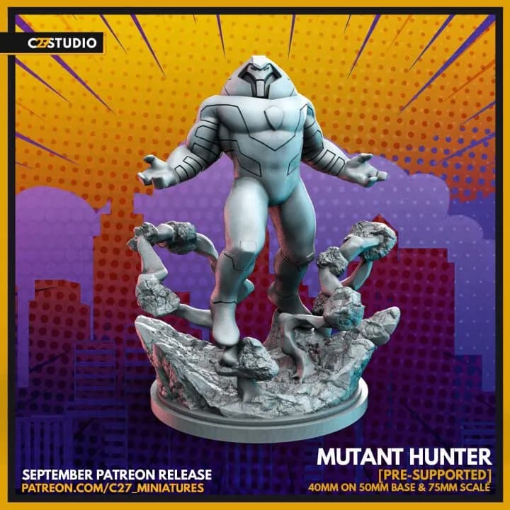 STL - Cazador mutante estatuilla 3D