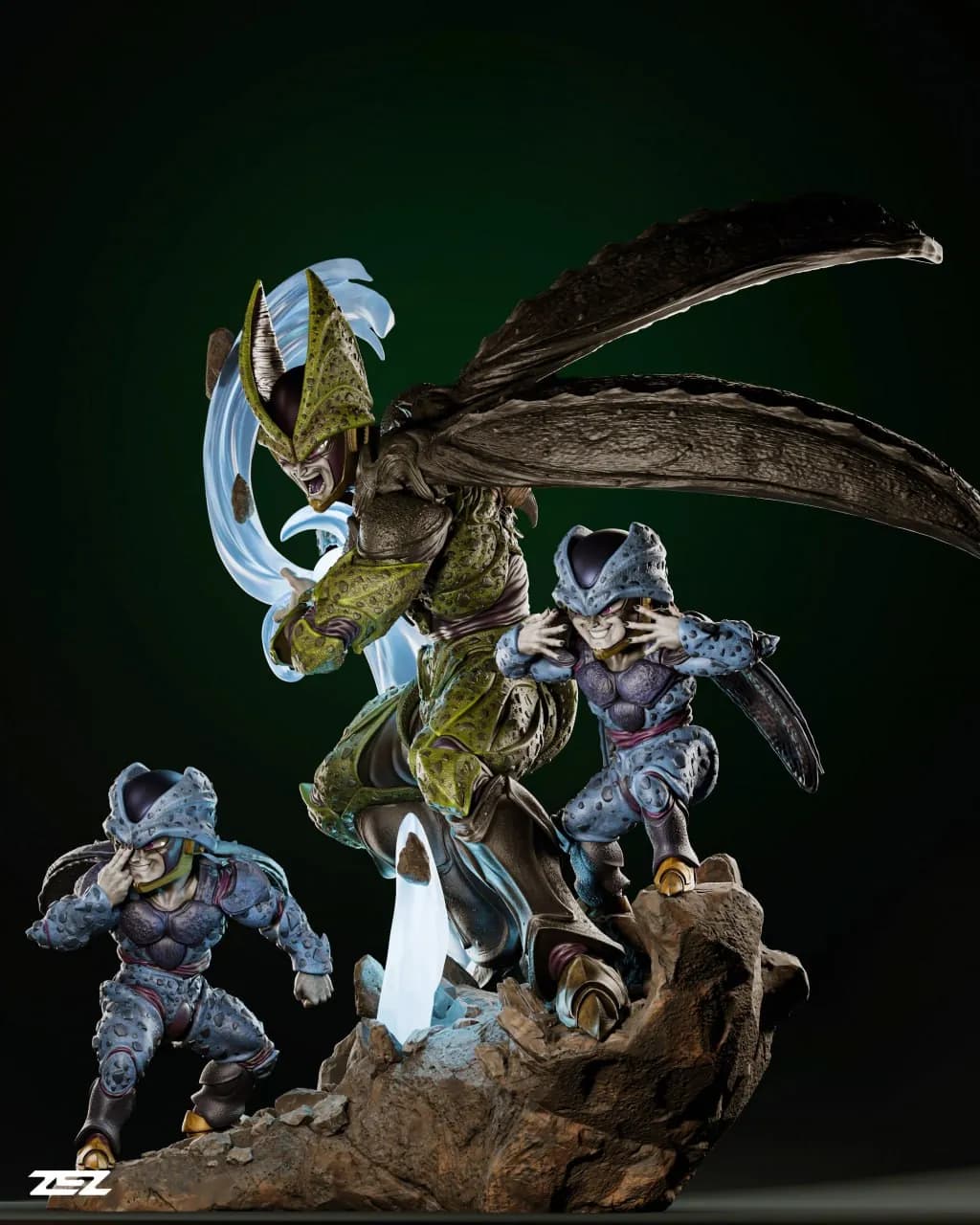 STL - Cell de Dragon Ball Z render 2