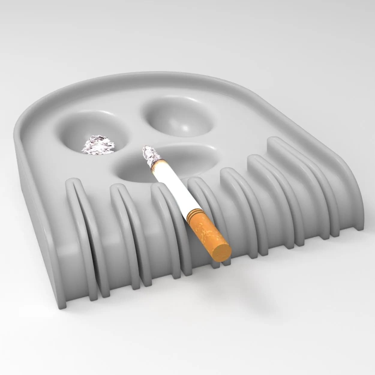 STL - cenicero de cráneo