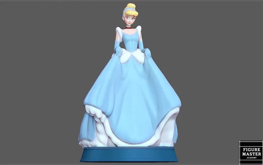 STL - Cenicienta render 3