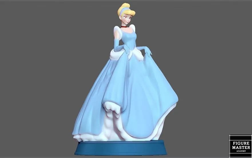 STL - Cenicienta render 4