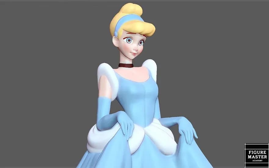 STL - Cenicienta render 5