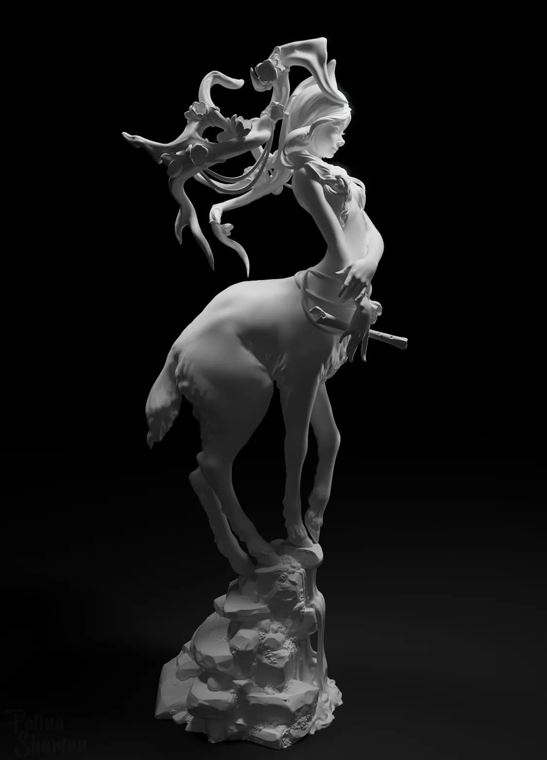 STL - Centaura floral