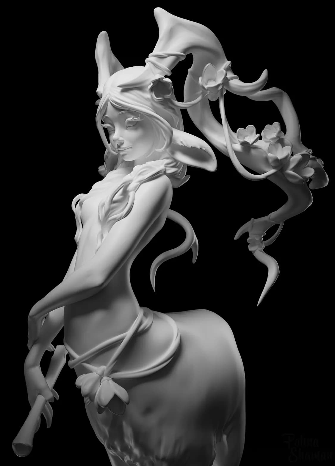 STL - Centaura floral