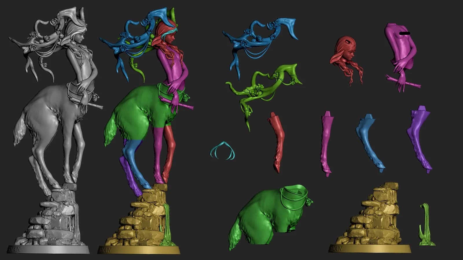 STL - Centaura floral