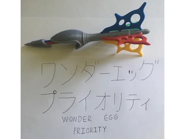 STL - Cetro de Wonder Egg Priority render 2