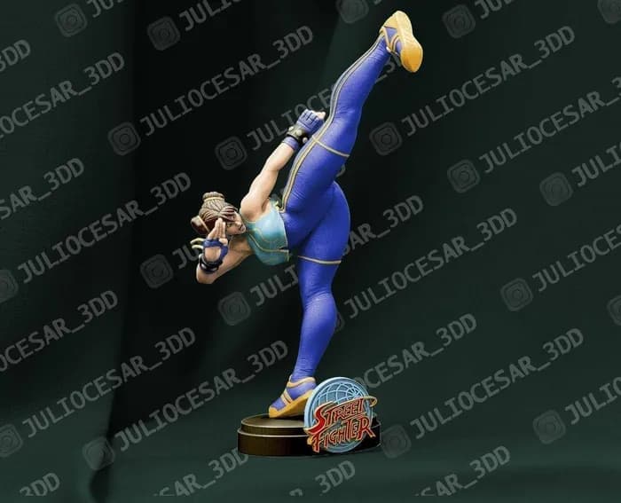 STL - cgtrader chun li kick