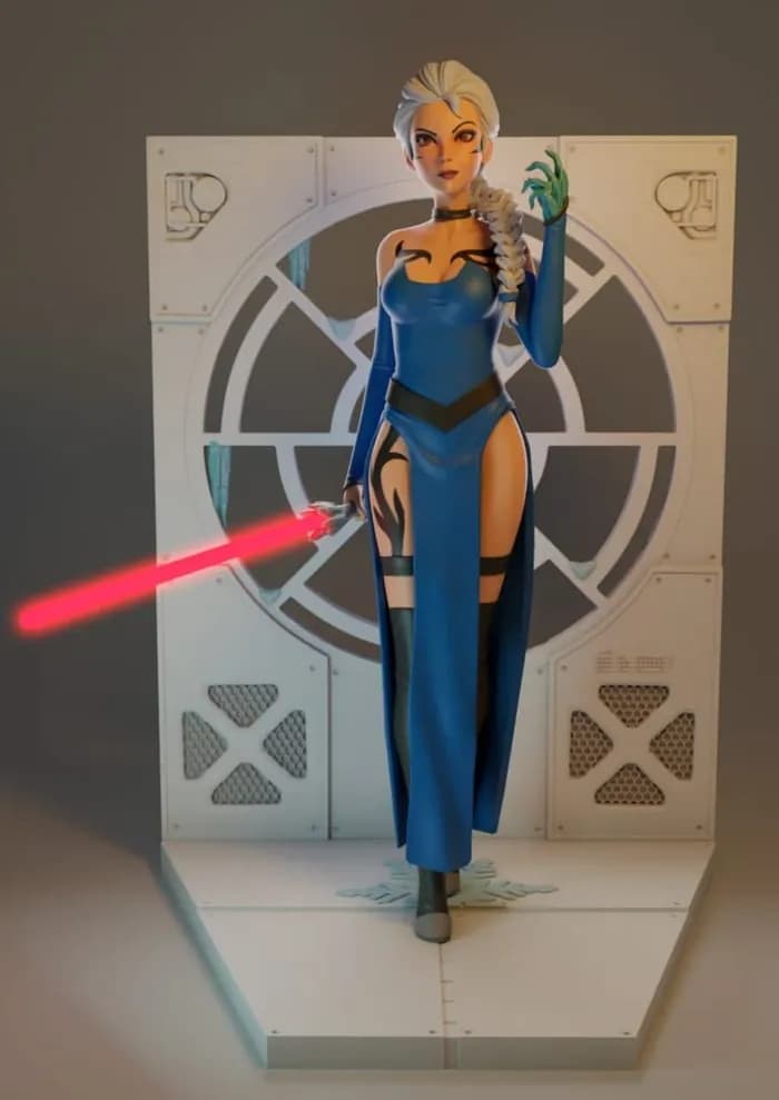 STL - cgtrader darth elsa