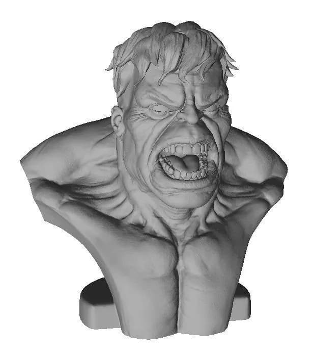 STL - cgtrader hulk bust