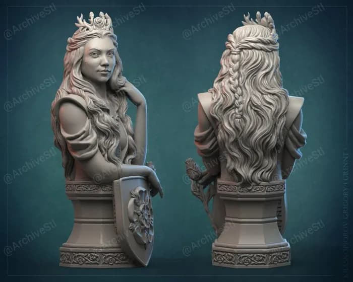 STL - cgtrader margaery tyrell bust