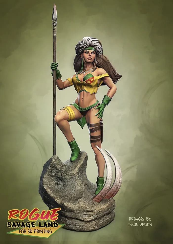 STL - cgtrader rogue x men savage land