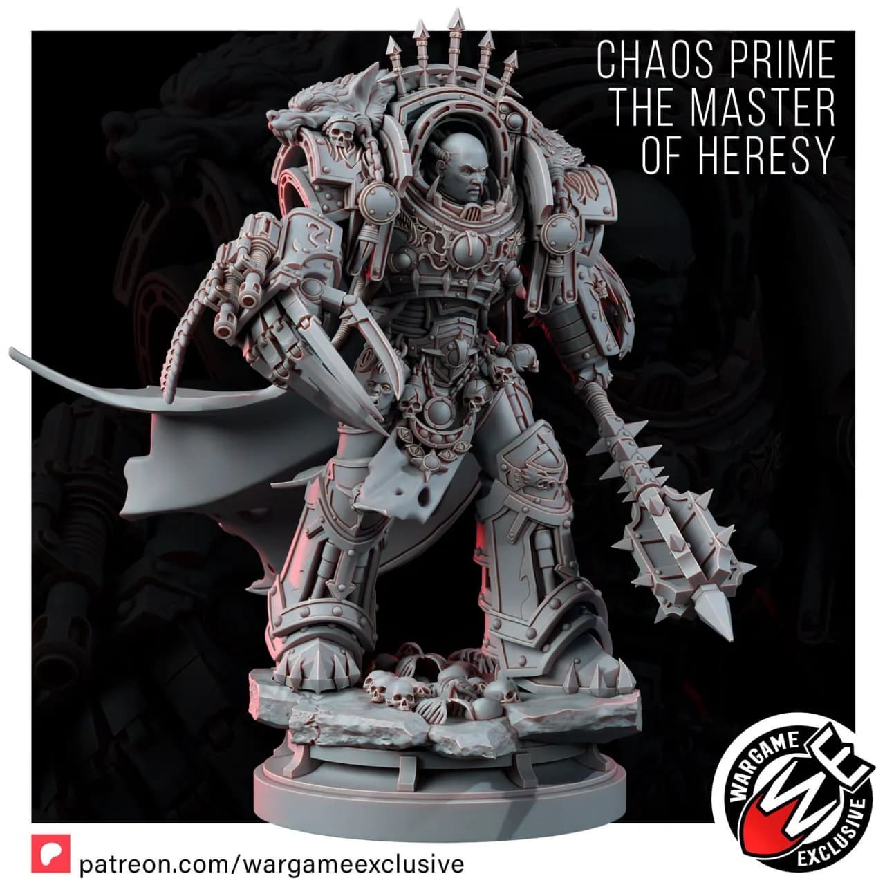 STL - Chaos Prime Maestro de la Herejía render 2