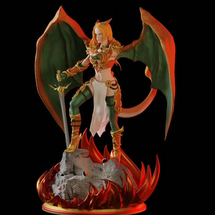 STL - charizard waifu render 3