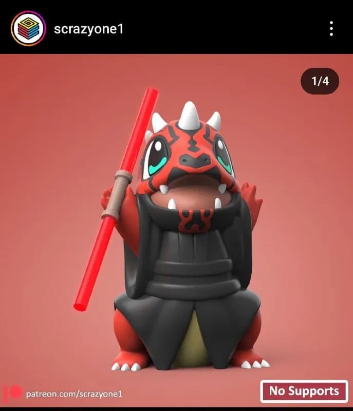 STL - Charmander estilo Darth Maul