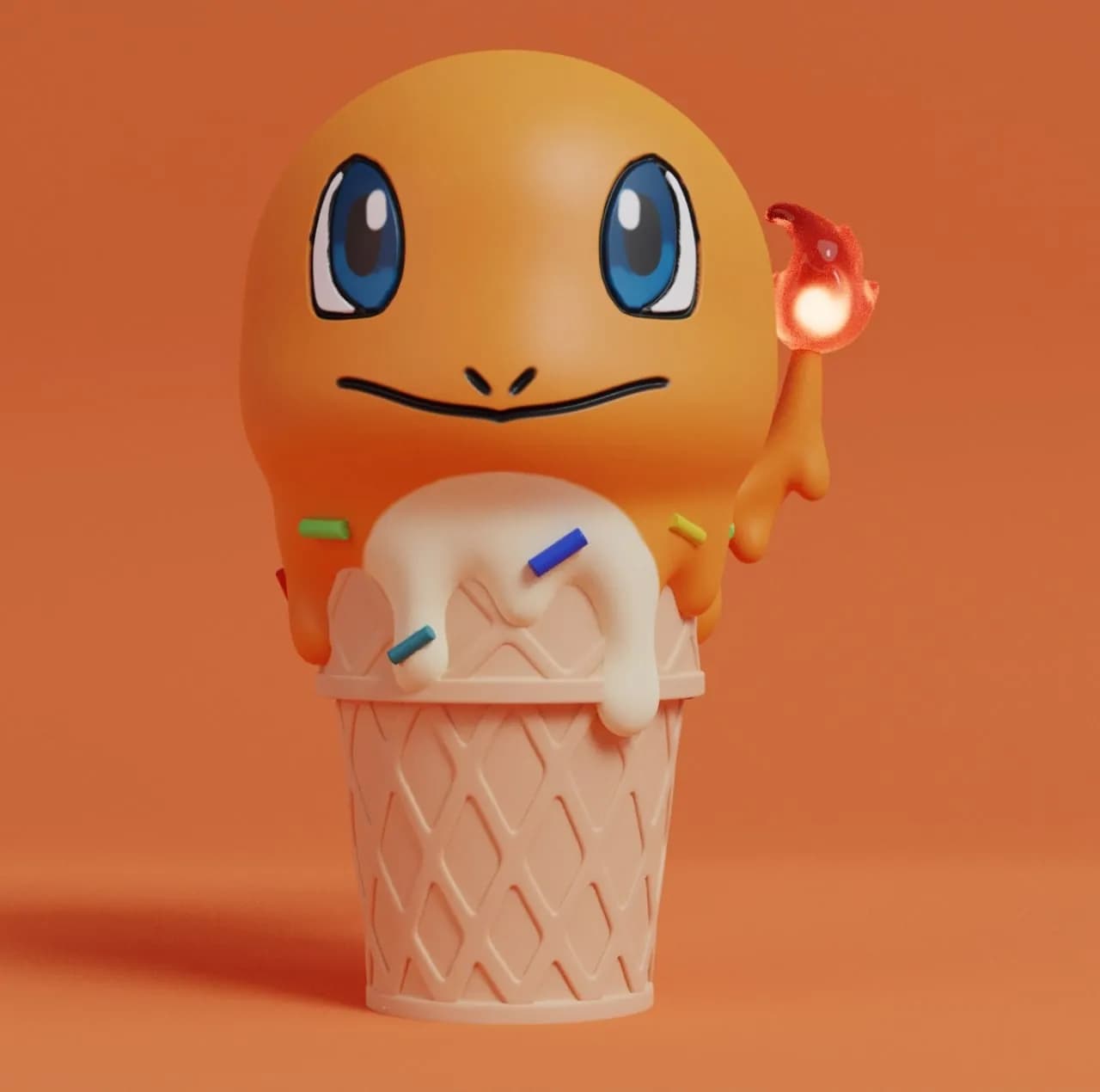 STL - Charmander Helado Divertido