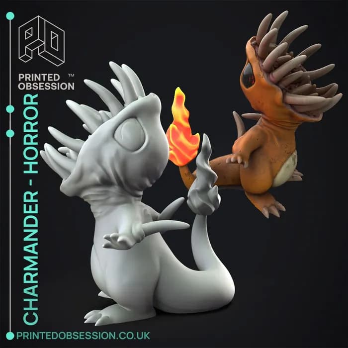 STL - charmander horror stl