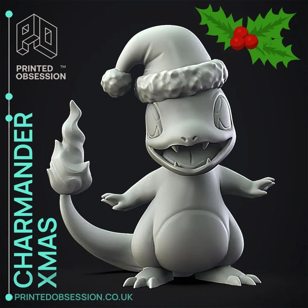 STL - Charmander Navideño