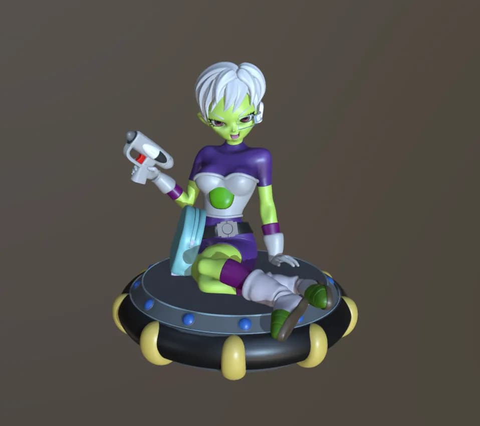 STL - Cheelai con Blaster render 2